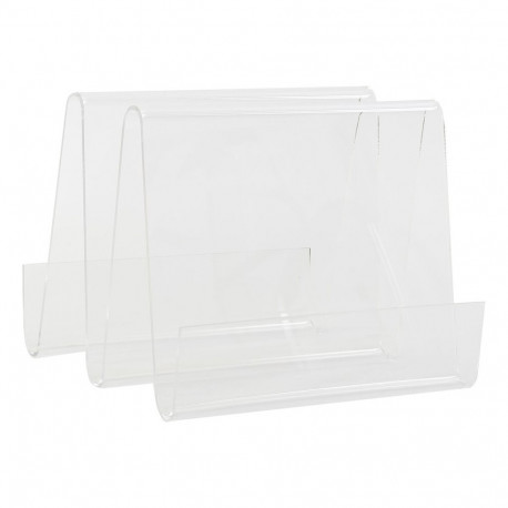 Magazine rack DKD Home Decor Transparent Acrylic (30 x 31 x 25 cm)