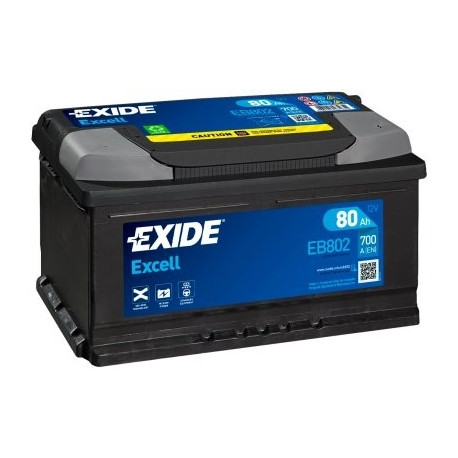 Exide Excell 80Ah 700A 315x175x175-+