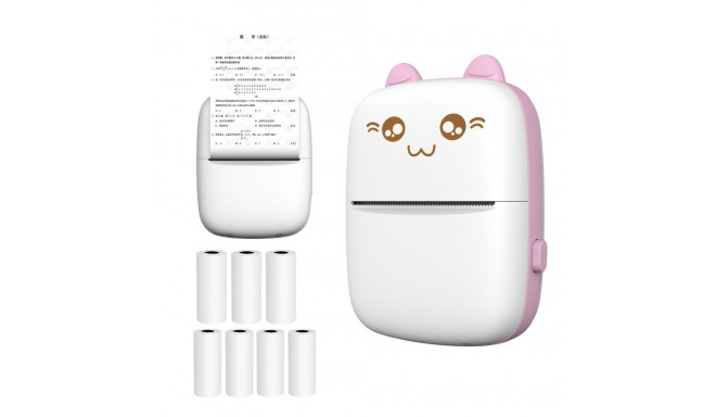 GoodBuy mini termoprinter - roosa (kaasas 7 rulli)
