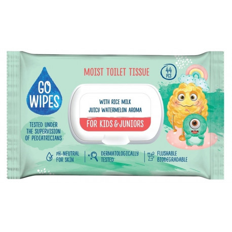 GOWIPES märg WC-paber lastele 44 tk