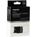 AVENTO Wristband with elastic strap Black/Silver grey L/XL