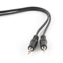 Cable;Jack 3.5mm 3pin plug,both sides;1.2m;black;PVC