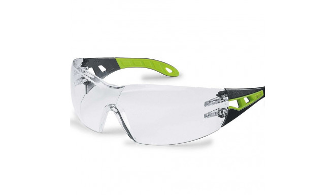 Apsauginiai akiniai Uvex Pheos, skaidrus lęšis, juodas/žalias