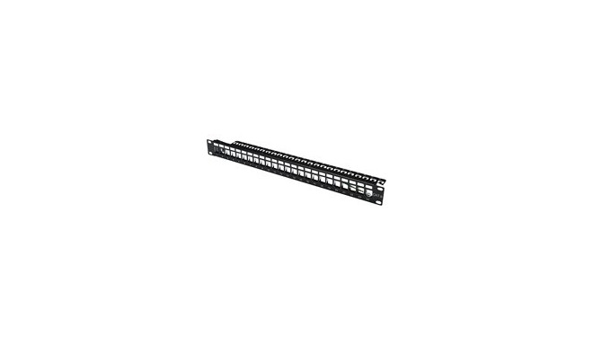 Digitus Patchp. 19 inches 24-Port 1HE modular - for Keystone Module, RAL9005