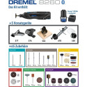 Dremel Multifunction tool set 8260-5/65, 12V, multifunction tool (black, Li-Ion battery 3.0Ah, case,