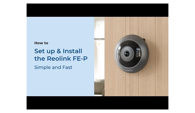 Reolink FE-P 6MP 360° Panoramic Indoor Fisheye Camera with Built-in Siren & Two-Way Audio
