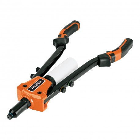 Heavy duty hand riveter with interchangeable nozzles 2.5-6.5mm Truper®