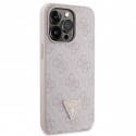 Guess case for iPhone 13 Pro 6,1" GUHCP13LP4TDSCPP pink HC PU Leather Metal Logo Strass Crossbody