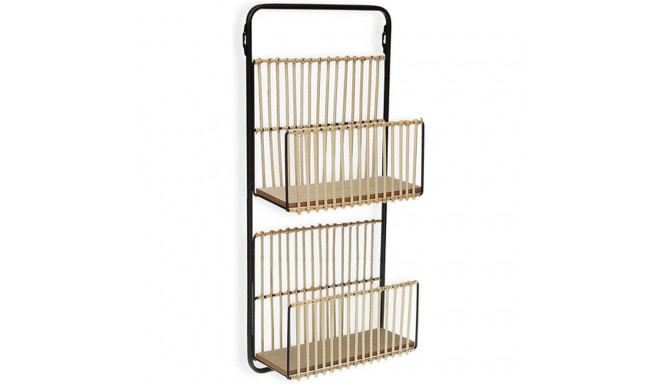 Ajakirjaalus Versa Metall Vaik Puit MDF 12 x 68 x 32 cm Kaasaegne
