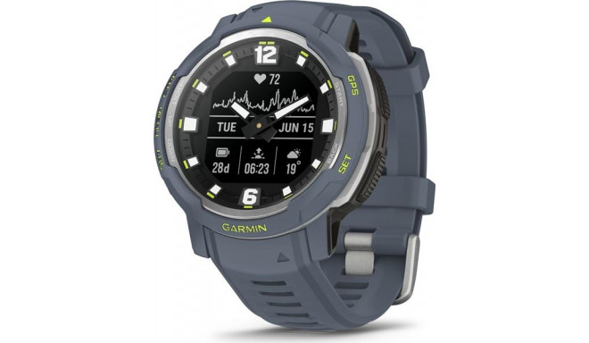 Garmin Instinct Crossover Standard smartwatch, Blue