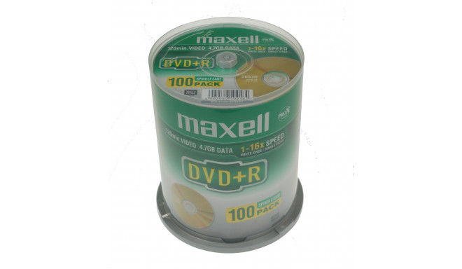 MAXELL DVD+R 4,7GB 16X CAKE*100 275641.30.GB
