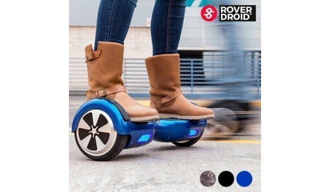 Elektriskais Līdzsvara Mini Skūteris (2 riteņi) Rover Droid (Melns)