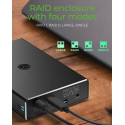 ICY BOX RAID enclosure for 2x HDD/SSD USB 3.2 Gen 2 Type-C® / Type-A interface