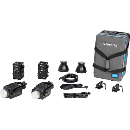 NANLITE Forza 300B II 2 Kit LED Spot Light with Trolley Case