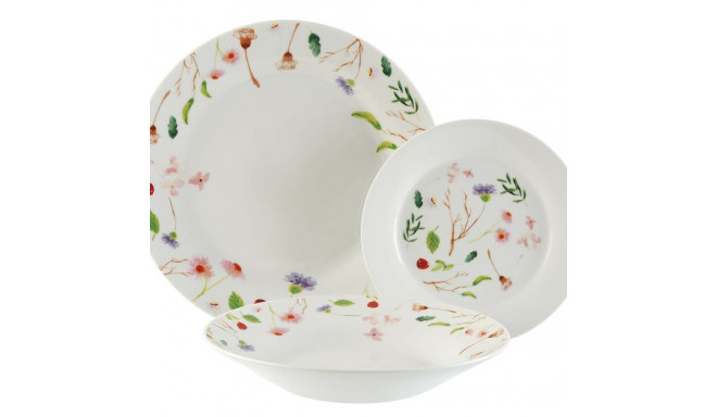 Pusdienas Aprīkojuma Komplekts Versa Sansa Porcelāns 18 Daudzums