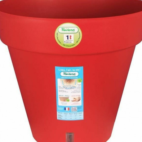 Taimepott Riviera Punane polüpropüleen Plastmass Ringjas Kula Ø 50 cm
