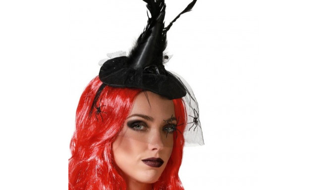 Headband Hat Witch Halloween Feathers