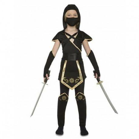 Costume for Children My Other Me Black Ninja (5 Pieces) - 10-12 Years