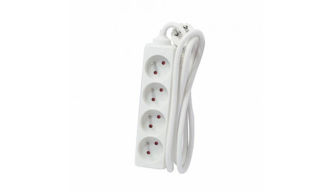 4-socket plugboard without power switch Chacon (3 m)