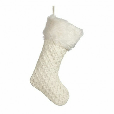 Christmas bauble Christmas Stocking White 28 x 4 x 46 cm (12 Units)
