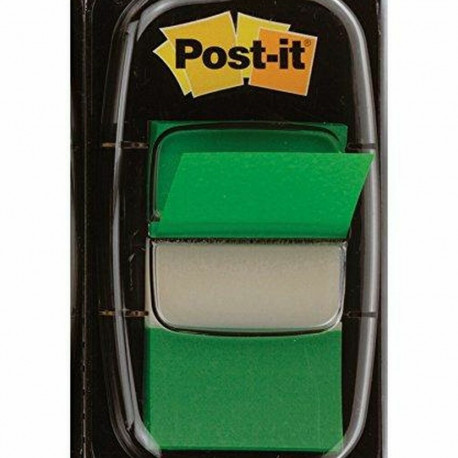 Kleepuvad Märkmepaberid Post-it Index 25 x 43 mm Roheline (3 Ühikut)