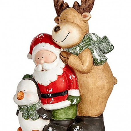 Christmas bauble Krist+ C18-19090203 C18-19090203 White Brown Black Green Christmas 14 x 37,5 x 27,5