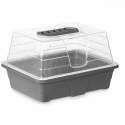 Greenhouse Grey Transparent Plastic 21,5 x 12,8 x 17,4 cm (16 Units)