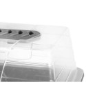 Greenhouse Grey Transparent Plastic 21,5 x 12,8 x 17,4 cm (16 Units)