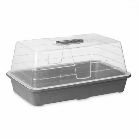Greenhouse Ibergarden FYT2058102 Grey Transparent Plastic 38,4 x 17,5 x 24,7 cm (8 Units)