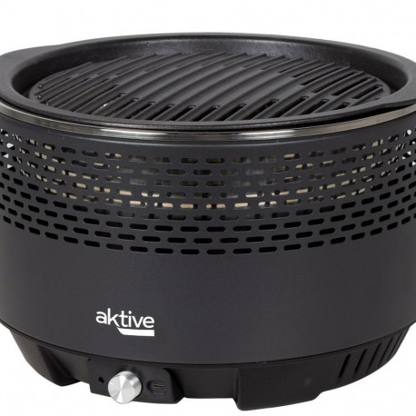 Barbecue Portable Aktive Circular Smoke-free Black Stainless steel Iron 34 x 21,5 x 34 cm