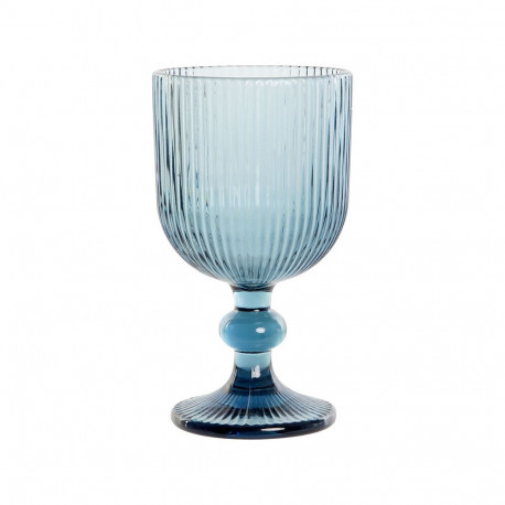 Glāžu Komplekts DKD Home Decor Zils Stikls 240 ml