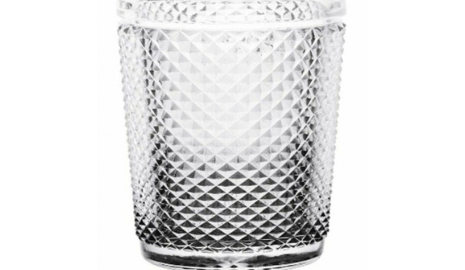 Glass Diamond Transparent Anthracite Glass 300 ml (6 Units)