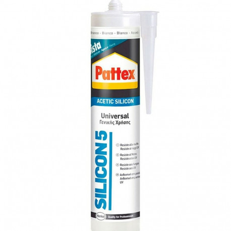 Silicone Pattex Silicon 5 Universal White 280 ml