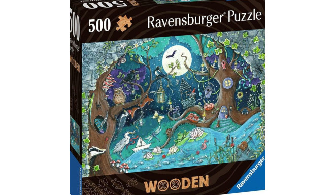 Puzzle Ravensburger 17516 Fantasy Forest Wood 500 Pieces
