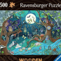 Puzzle Ravensburger 17516 Fantasy Forest Wood 500 Pieces
