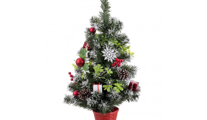 Christmas Tree Red Multicolour Plastic Pineapples 60 cm