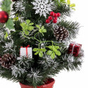 Christmas Tree Red Multicolour Plastic Pineapples 60 cm