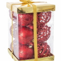 Christmas Baubles Red Plastic 6 x 6 x 6 cm (12 Units)