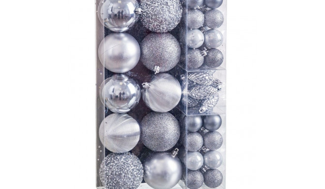 Christmas Baubles Silver (50 Units)