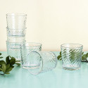 Set of glasses Quid Twist Transparent Glass 260 ml (6 Units)