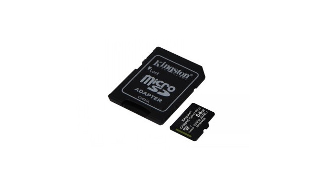 KINGSTON 64GB MICROSDHC CANVAS SELECT PLUS 100R