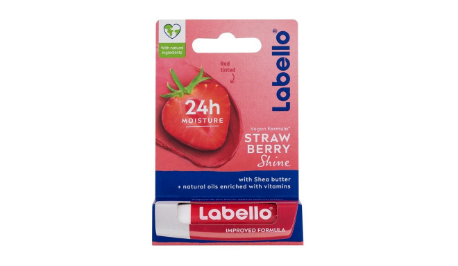 Labello Strawberry Shine 24h Moisture Lip Balm (4ml)