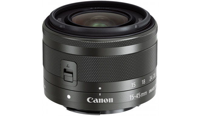 Canon EF-M 15-45mm f/3.5-6.3 IS STM (Black) -  Demonstracinis (expo) - Baltoje dėžutėje (white box)