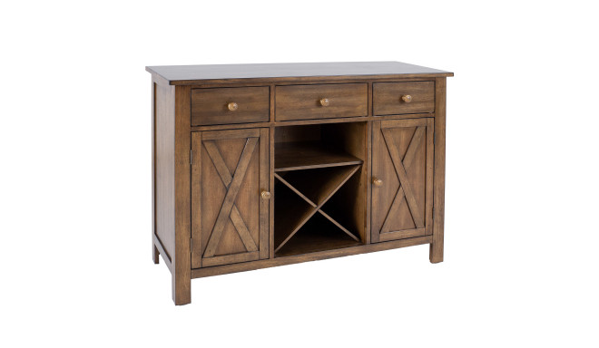 Side board JAMES 120x46xH91cm, rustic oak