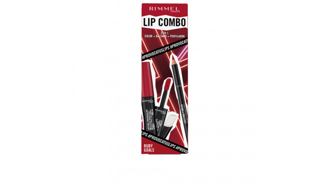 RIMMEL LONDON LIP COMBO PROVOCALIPS LOTE #Ruby goals 2 u