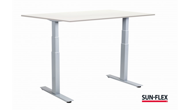 Kirjutuslaud SUN-FLEX®EASYDESK ADAPT, reguleeritava kõrgusega, elektriline, kahe mootoriga, valge ra