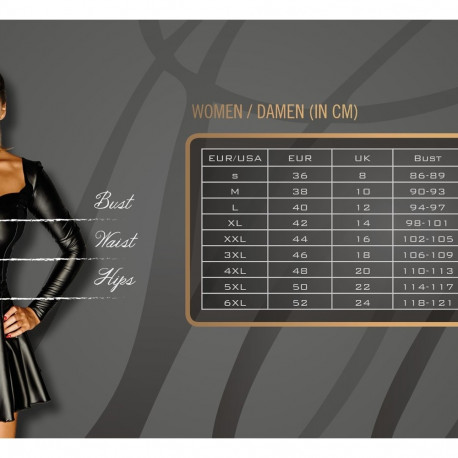 Noir Handmade sukad Superstar wetlook pitsiga XXXL