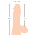 Dildo z ruchomą skórą 19,9cm Nature Skin