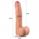 Dildo z przyssawką Dual Layered 28 cm Lovetoy