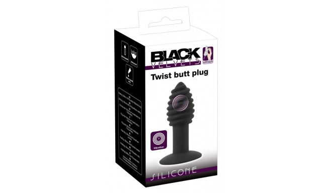 Korek analny Twist 10,7 cm Black Velvets